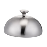Maxbell Stainless Steel Burger Cover Basting Steaming Cover for Kitchen Cheeseburger Diameter 24 cm Silvery