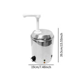 Maxbell Hot Fudge Warmer Convenient Compact  for Cheese Caramel Sauce