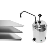 Maxbell Hot Fudge Warmer Convenient Compact  for Cheese Caramel Sauce