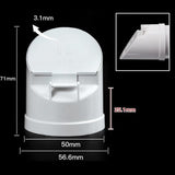 Maxbell PVC Drainage Pipe Floor Drain Strainer for Outdoor Balcony Plumbing Fixtures S