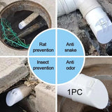 Maxbell PVC Drainage Pipe Floor Drain Strainer for Outdoor Balcony Plumbing Fixtures M