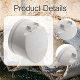 Maxbell PVC Drainage Pipe Floor Drain Strainer for Outdoor Balcony Plumbing Fixtures XL