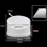 Maxbell PVC Drainage Pipe Floor Drain Strainer for Outdoor Balcony Plumbing Fixtures XL