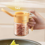 Maxbell Spice Jar Compact Premium Seasoning Bottle Multifunction Seasoning Container Yellow
