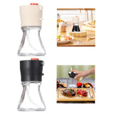 Maxbell Oil Spray Bottle Reusable Oil Dispenser Bottle for Barbecue Liquid Household White