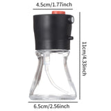 Maxbell Oil Spray Bottle Reusable Oil Dispenser Bottle for Barbecue Liquid Household Black