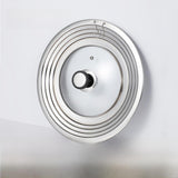 Maxbell Stainless Steel Pot Lid Portable Fry Pan Cover for Cooking Household Kitchen
