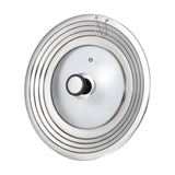 Maxbell Stainless Steel Pot Lid Portable Fry Pan Cover for Cooking Household Kitchen