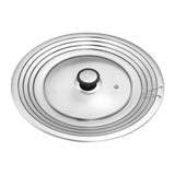 Maxbell Stainless Steel Pot Lid Portable Fry Pan Cover for Cooking Household Kitchen