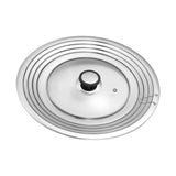 Maxbell Stainless Steel Pot Lid Portable Fry Pan Cover for Cooking Household Kitchen