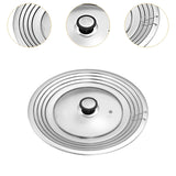 Maxbell Stainless Steel Pot Lid Portable Fry Pan Cover for Cooking Household Kitchen