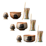 Maxbell Matcha Whisk Set Utensils Unique Gift Traditional Tools Handmade Matcha Bowl bowl 12.3x7.2cm
