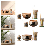 Maxbell Matcha Whisk Set Utensils Unique Gift Traditional Tools Handmade Matcha Bowl bowl 12.3x7.2cm