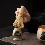 Maxbell Matcha Whisk Set Utensils Unique Gift Traditional Tools Handmade Matcha Bowl bowl 12.3x7.2cm