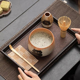 Maxbell Matcha Whisk Set Utensils Unique Gift Traditional Tools Handmade Matcha Bowl bowl 12.3x7.2cm