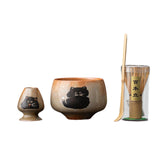 Maxbell Matcha Whisk Set Utensils Unique Gift Traditional Tools Handmade Matcha Bowl bowl 12x8.5cm