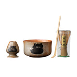 Maxbell Matcha Whisk Set Utensils Unique Gift Traditional Tools Handmade Matcha Bowl bowl 12.5x6.6cm
