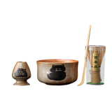 Maxbell Matcha Whisk Set Utensils Unique Gift Traditional Tools Handmade Matcha Bowl bowl 12.5x6.6cm