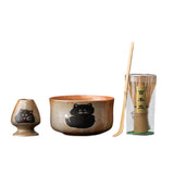 Maxbell Matcha Whisk Set Utensils Unique Gift Traditional Tools Handmade Matcha Bowl bowl 12.5x6.6cm