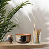 Maxbell Matcha Whisk Set Utensils Unique Gift Traditional Tools Handmade Matcha Bowl bowl 12.5x6.6cm