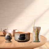 Maxbell Matcha Whisk Set Utensils Unique Gift Traditional Tools Handmade Matcha Bowl bowl 12.5x6.6cm