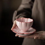 Maxbell Ceramic Teacup Set Handmade Collection and Gift for Housewarming Gift Family Coasters