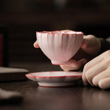 Maxbell Ceramic Teacup Set Handmade Collection and Gift for Housewarming Gift Family Coasters