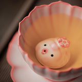 Maxbell Ceramic Teacup Set Handmade Collection and Gift for Housewarming Gift Family Tea Pet