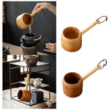 Maxbell Bamboo Ladle Rice Spoon Farmhouse Water Scoop for Sauna Pouring Coffee Beans Light Color