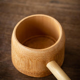 Maxbell Bamboo Ladle Rice Spoon Farmhouse Water Scoop for Sauna Pouring Coffee Beans Light Color