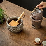 Maxbell Bamboo Ladle Rice Spoon Farmhouse Water Scoop for Sauna Pouring Coffee Beans Light Color