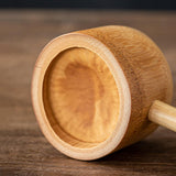 Maxbell Bamboo Ladle Rice Spoon Farmhouse Water Scoop for Sauna Pouring Coffee Beans Light Color