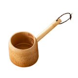 Maxbell Bamboo Ladle Rice Spoon Farmhouse Water Scoop for Sauna Pouring Coffee Beans Light Color