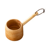 Maxbell Bamboo Ladle Rice Spoon Farmhouse Water Scoop for Sauna Pouring Coffee Beans Light Color