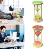 Maxbell Sand Clock Timer 30 Minutes Novelty Sandglass Timer for Games Office Cooking green