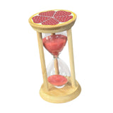 Maxbell Sand Clock Timer 30 Minutes Novelty Sandglass Timer for Games Office Cooking red
