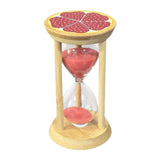 Maxbell Sand Clock Timer 30 Minutes Novelty Sandglass Timer for Games Office Cooking red