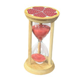 Maxbell Sand Clock Timer 30 Minutes Novelty Sandglass Timer for Games Office Cooking red