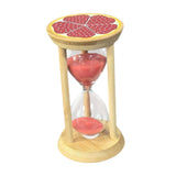 Maxbell Sand Clock Timer 30 Minutes Novelty Sandglass Timer for Games Office Cooking red