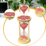 Maxbell Sand Clock Timer 30 Minutes Novelty Sandglass Timer for Games Office Cooking red