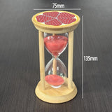 Maxbell Sand Clock Timer 30 Minutes Novelty Sandglass Timer for Games Office Cooking red