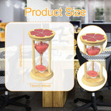 Maxbell Sand Clock Timer 30 Minutes Novelty Sandglass Timer for Games Office Cooking red
