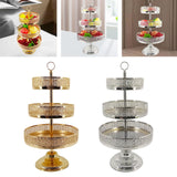 Maxbell 3 Tiered Cupcake Stand Tiered Serving Tray for Tea Party Wedding Celebration Glod