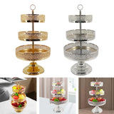 Maxbell 3 Tiered Cupcake Stand Tiered Serving Tray for Tea Party Wedding Celebration Glod