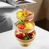 Maxbell 3 Tiered Cupcake Stand Tiered Serving Tray for Tea Party Wedding Celebration Glod