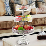 Maxbell 3 Tiered Cupcake Stand Tiered Serving Tray for Tea Party Wedding Celebration Argent
