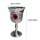 Maxbell Vintage Medieval Goblet Gifts Handcraft Novelty Engraved Reusable Wine Glass