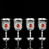 Maxbell Vintage Medieval Goblet Gifts Handcraft Novelty Engraved Reusable Wine Glass