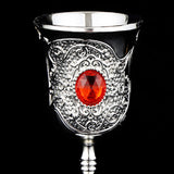 Maxbell Vintage Medieval Goblet Gifts Handcraft Novelty Engraved Reusable Wine Glass