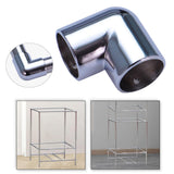 Maxbell Round Pipe Connector 25mm Pipe Fitting for Display Stand Clothes Rails Frame 2 Way